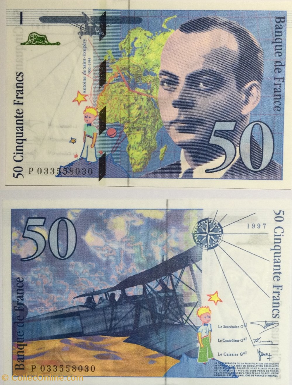 50 Francs SAINT-EXUPÉRY FRANCE 1997 F.73.04 billets europe 50 francs saint exupery france 1997 f 73 04