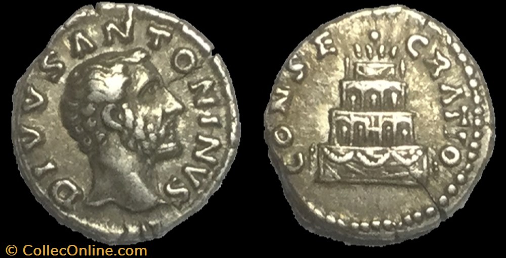 ANTONIN LE PIEUX Denier monnaie antique av jc ap romaine antonin le pieux denier