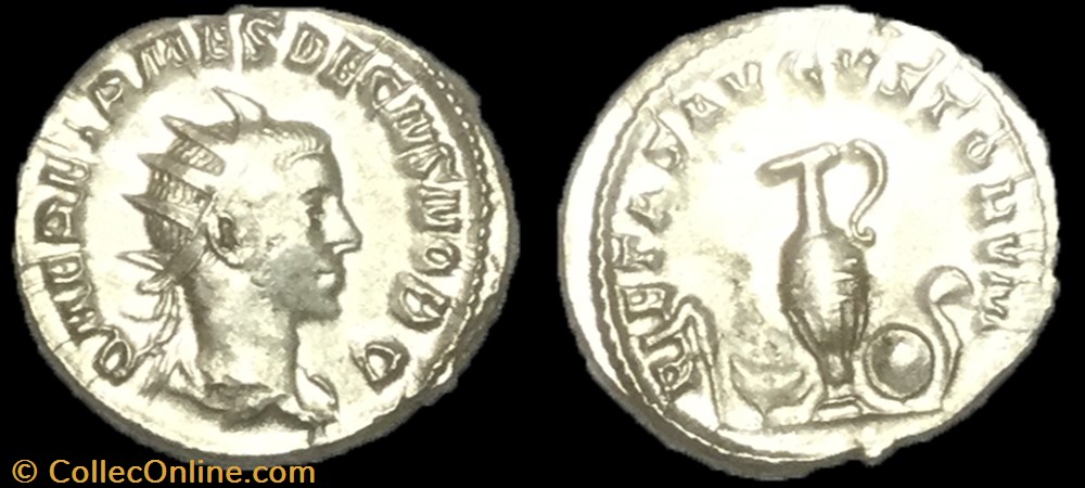 Antoninien HÉRENNIUS ÉTRUSCUS monnaie antique av jc ap romaine antoninien herennius etruscus