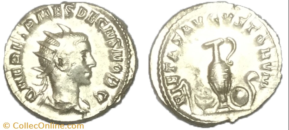 Antoninien HÉRENNIUS ÉTRUSCUS monnaie antique av jc ap romaine antoninien herennius etruscus