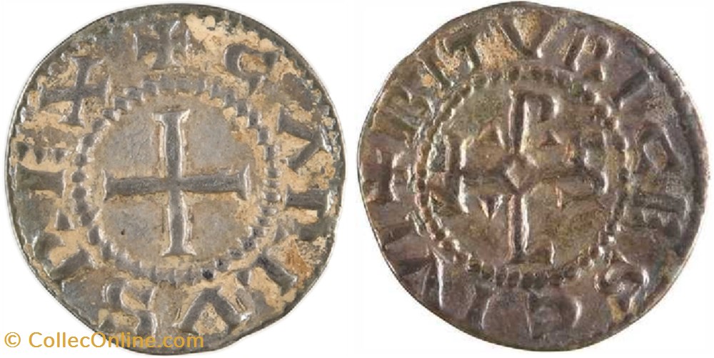 monnaie france carolingienne charles le chauve obole bourges