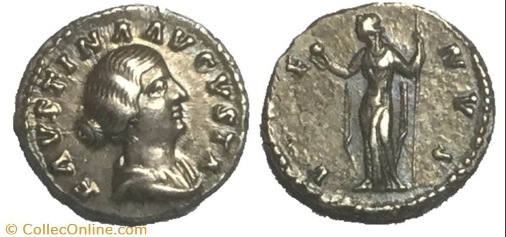 monnaie antique av jc ap romaine denier faustina jeune
