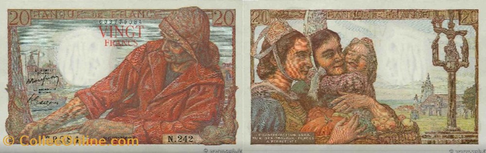 20 Francs PÊCHEUR FRANCE 1950 F.13.17 billets europe 20 francs pecheur france 1950 f 13 17