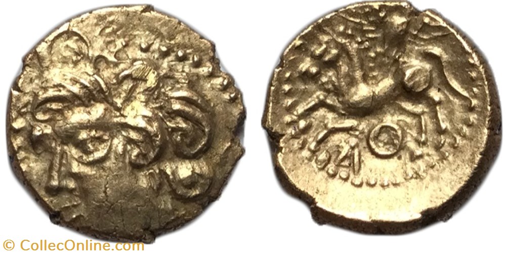 monnaies antiques celtes un sixieme de statere a l aigle bituriges cubes