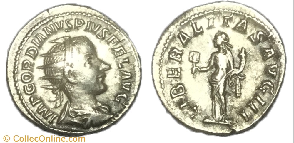 Antoninien GORDIEN III monnaie antique av jc ap romaine antoninien gordien iii