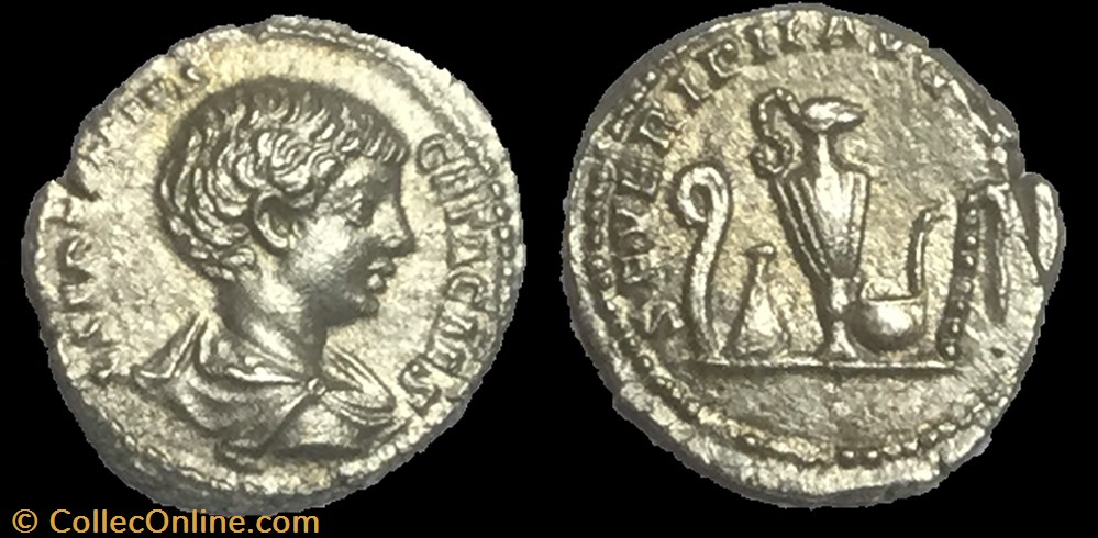 monnaie antique av jc ap romaine denier geta