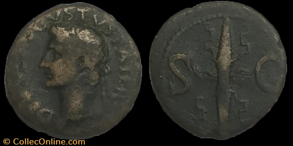 as AUGUSTE monnaie antique av jc ap romaine as auguste
