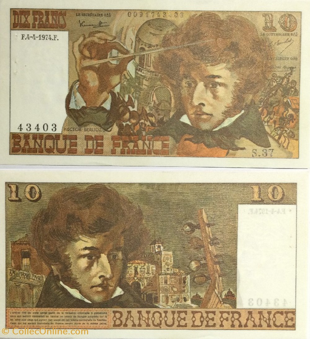 10 Francs BERLIOZ FRANCE 1974 F.63.04 billets euros 10 francs berlioz france 1974 f 63 04
