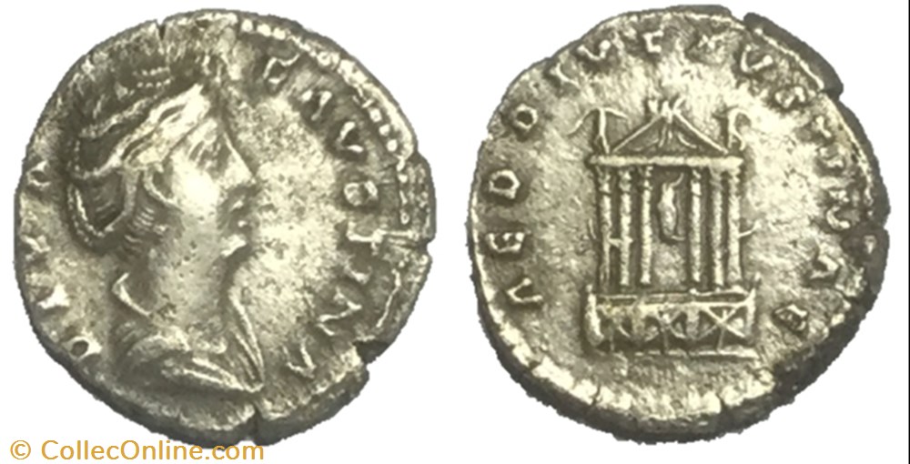 denier Faustine mère monnaie antique av jc ap romaine denier faustine mere