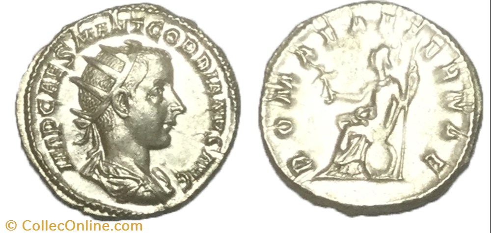 Antoninien GORDIEN III monnaie antique av jc ap romaine antoninien gordien iii