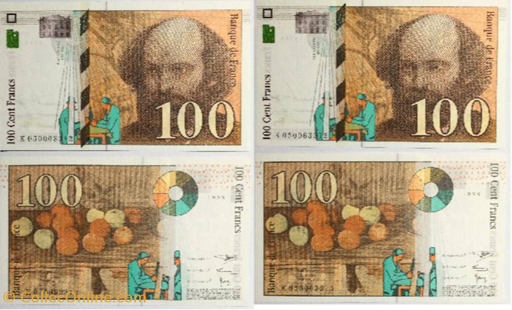 billets europe france serie 050063312 a 050063313