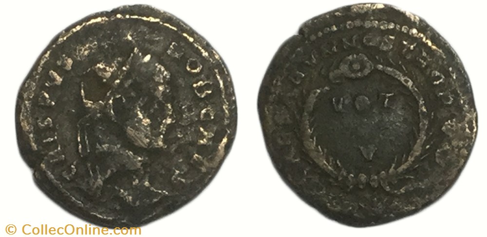 monnaie antique av jc ap romaine centenionalis ou nummus crispus