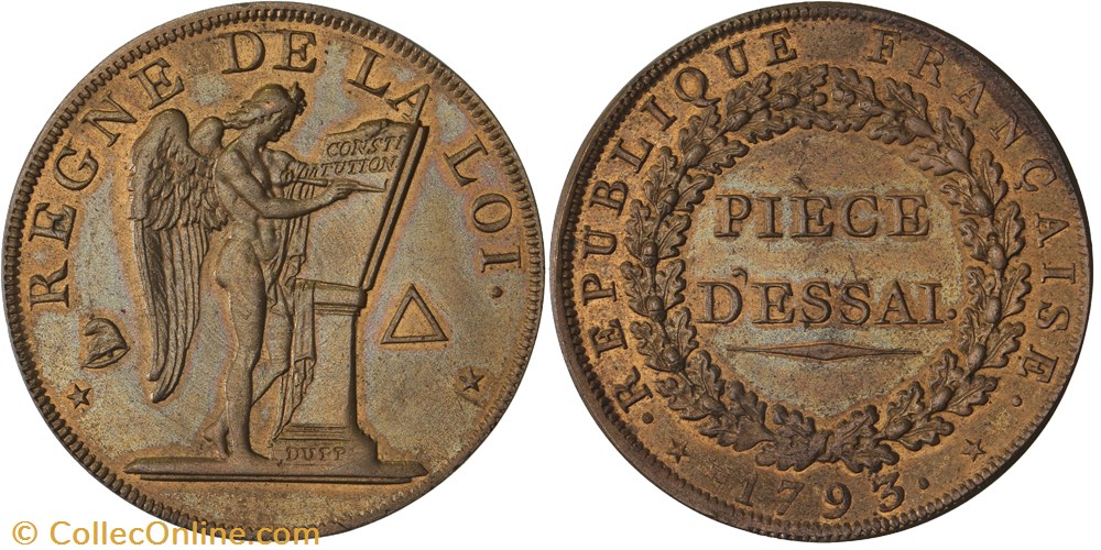 monnaie france royale essai pour le type conventionnel module de 31 mm