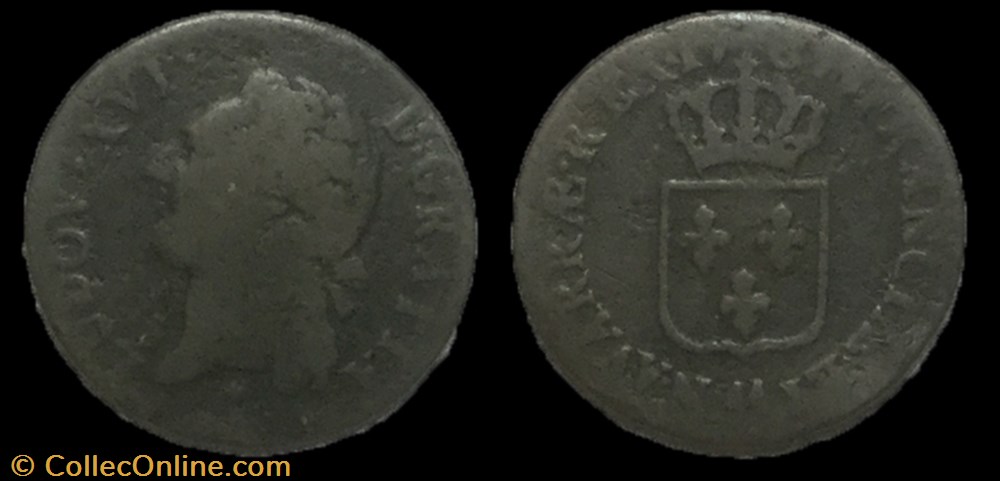 Demi-sol dit à l'écu Louis XVI 1787 AA monnaie france royale demi sol dit a ecu louis xvi 1787 aa