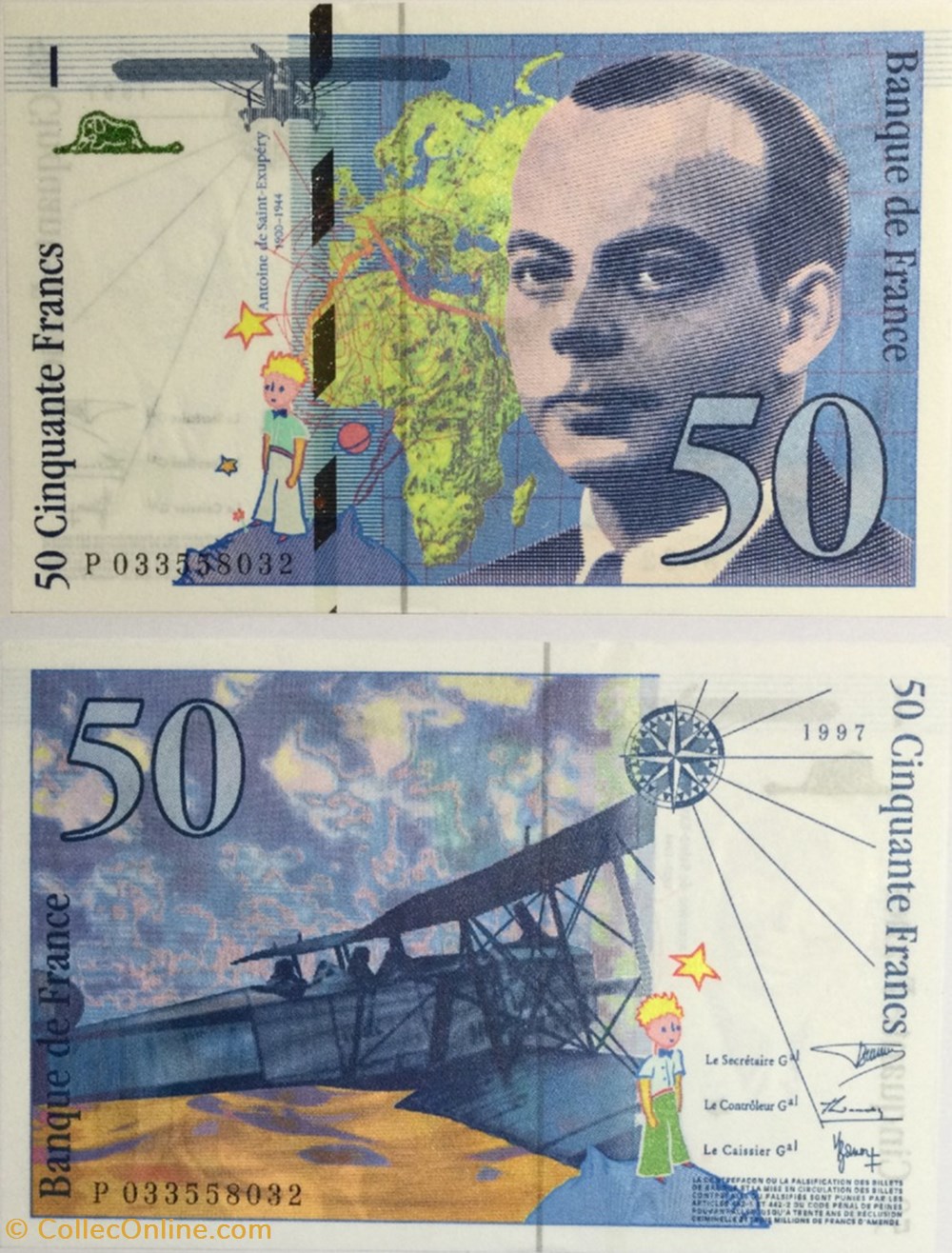 50 Francs SAINT-EXUPÉRY FRANCE 1997 F.73.04 billets europe 50 francs saint exupery france 1997 f 73 04