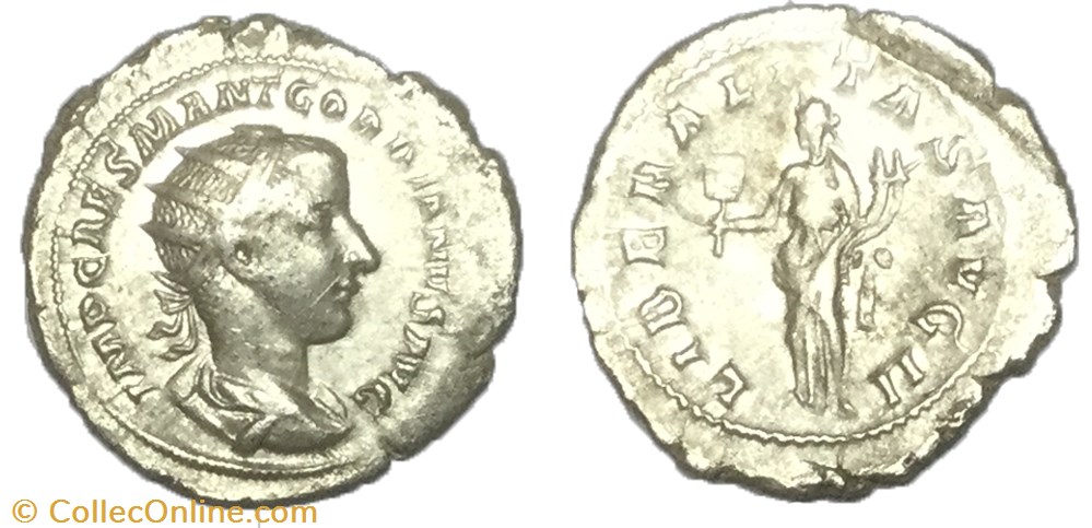 Antoninien GORDIEN III monnaie antique av jc ap romaine antoninien gordien iii