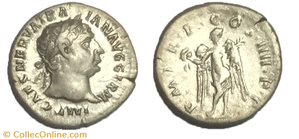 denier Trajan monnaie antique av jc ap romaine denier trajan