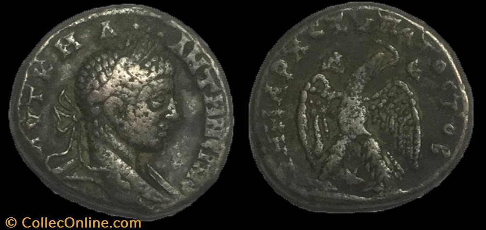 monnaie antique av jc ap romaine tetradrachme syro phenicien elagabal