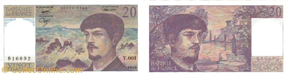 20 Francs DEBUSSY FRANCE 1980 F.66.01 billets europe 20 francs debussy france 1980 f 66 01
