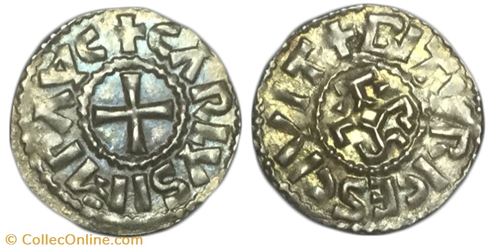 denier Charles II le chauve monnaie france carolingienne denier charles ii le chauve