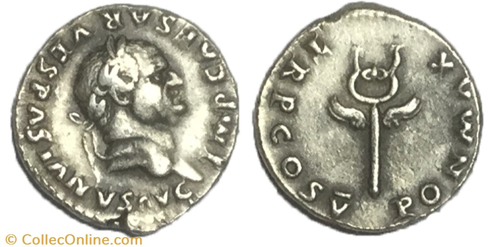 denier Vespasien monnaie antique av jc ap romaine denier vespasien
