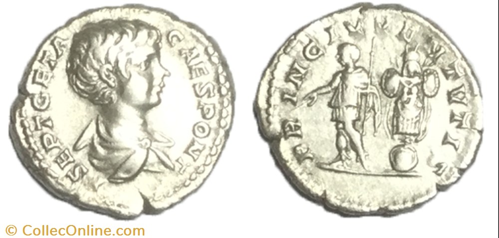 denier Geta monnaie antique av jc ap romaine denier geta