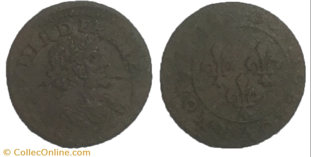 monnaie france a royale double tournois louis xiii le juste 1639