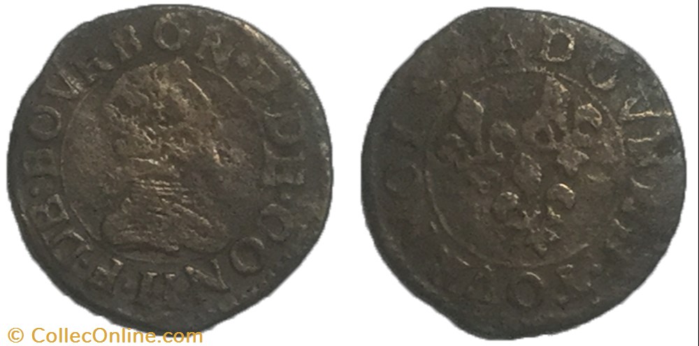 monnaie france feodale double tournois francois de bourbon conti champagne chateau regnault