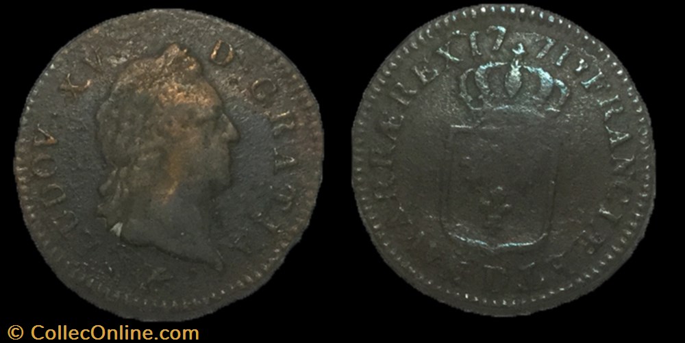 monnaie france royale sol dit a la vieille tete louis xv 1771 d