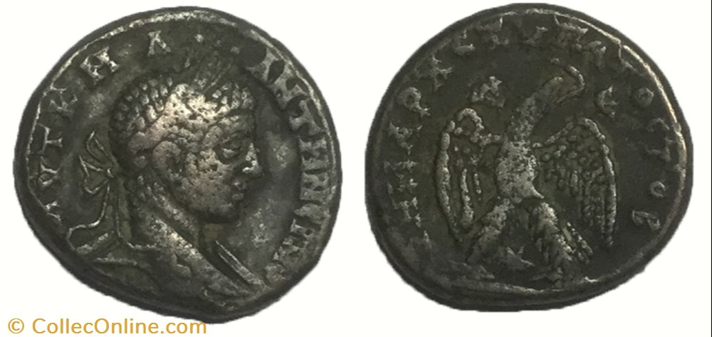monnaie antique av jc ap romaine tetradrachme syro phenicien elagabal