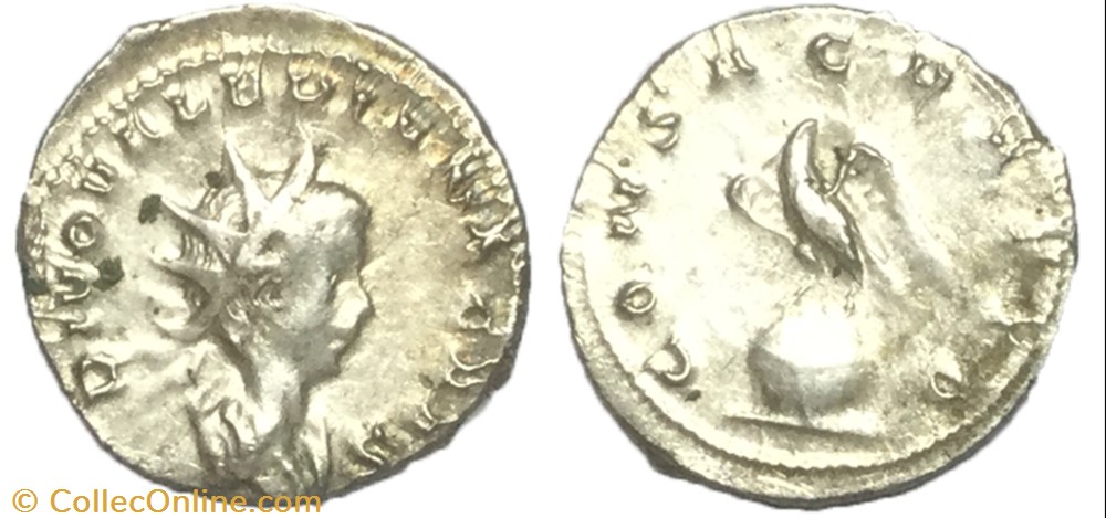 Antoninien VALÉRIEN II monnaie antique av jc ap romaine antoninien valerien ii
