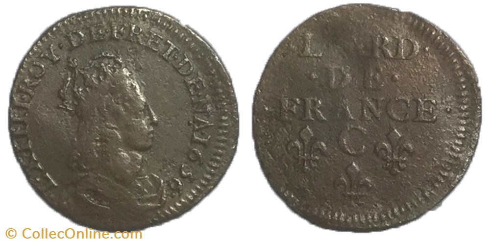 liard de France 1656 C monnaie royale liard de france 1656 c
