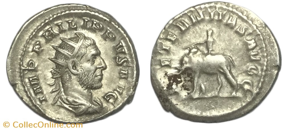 Antoninien PHILIPPE Ier L'ARABE monnaie antique av jc ap romaine antoninien philippe ier arabe