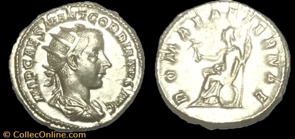 Antoninien GORDIEN III monnaie antique av jc ap romaine antoninien gordien iii