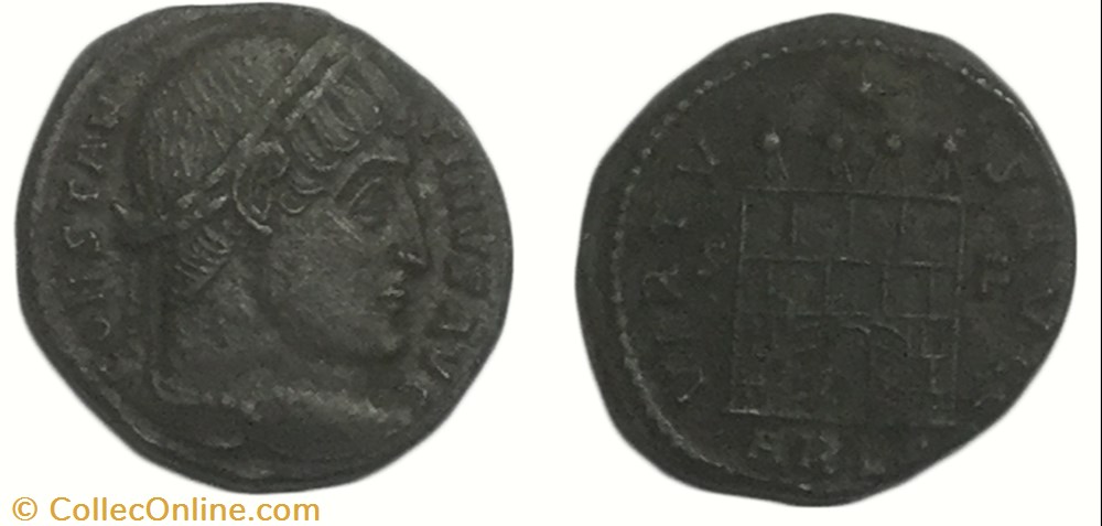 monnaie antique av jc ap romaine centenionalis ou nummus constantin ier le grand