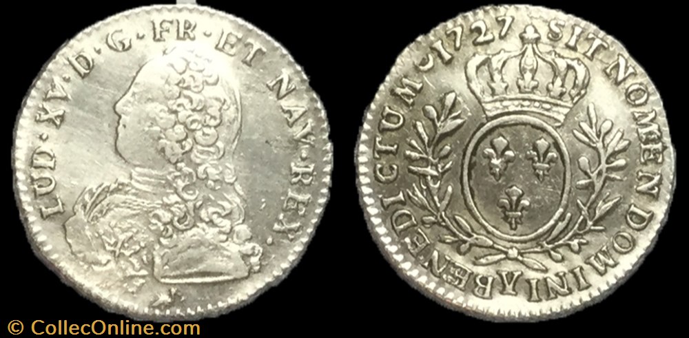 Demi-écu dit "aux branches d'olivier" monnaie france royale demi ecu dit aux branches olivier
