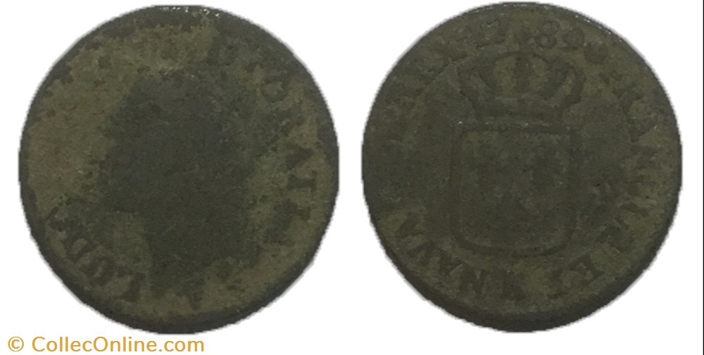 Sol dit à l'écu Louis XVI 1789 K monnaie france royale sol dit a ecu louis xvi 1789 k