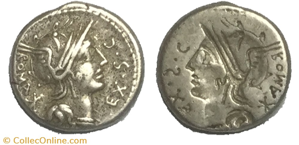 denier Sergia monnaie antique av jc ap romaine denier sergia