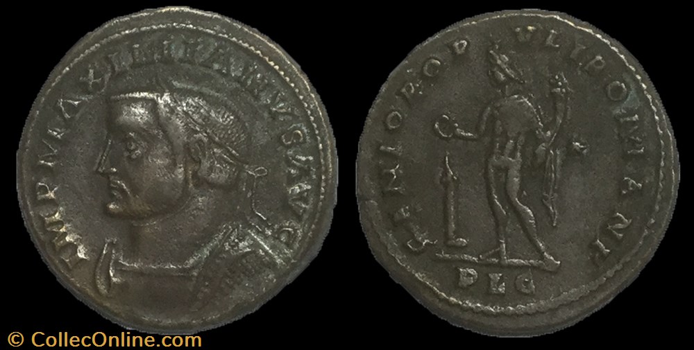 Follis ou nummus MAXIMIEN HERCULE monnaie antique av jc ap romaine follis ou nummus maximien hercule