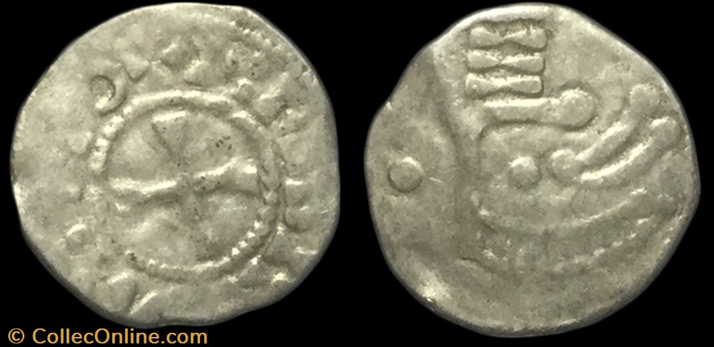 Denier THIBAUT III BLÉSOIS - COMTÉ DE BLOIS monnaie france feodale denier thibaut iii blesois comte de blois