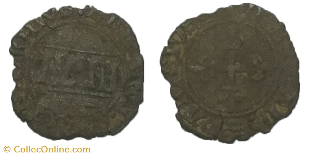 Denier parisis n.d. Atelier indéterminé CHARLES VII LE VICTORIEUX monnaie france royale denier parisis n d atelier indetermine charles vii le victorieux