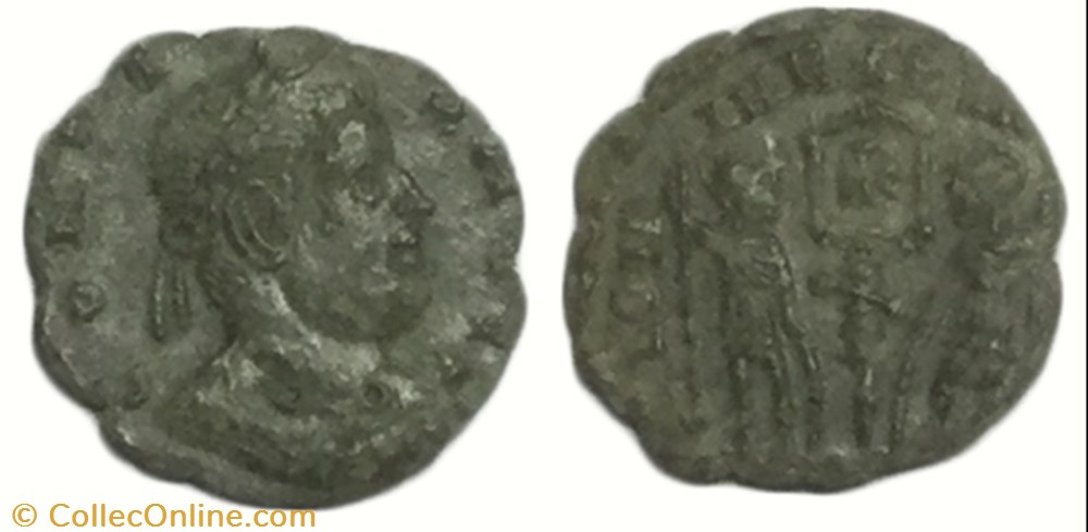 monnaie antique av jc ap romaine centenionalis ou nummus constans