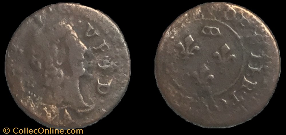 monnaie france feodale dombes principaute de dombes gaston orleans denier tournois