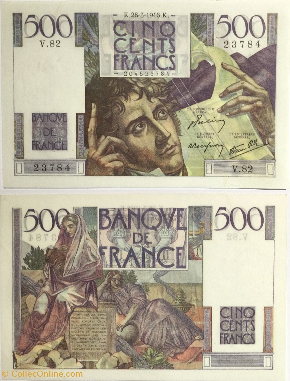 500 Francs CHATEAUBRIAND FRANCE 1946 F.34.05 billets europe 500 francs chateaubriand france 1946 f 34 05