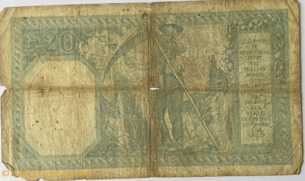 20 Francs BAYARD FRANCE 1918 F.11.03 billets euros 20 francs bayard france 1918 f 11 03