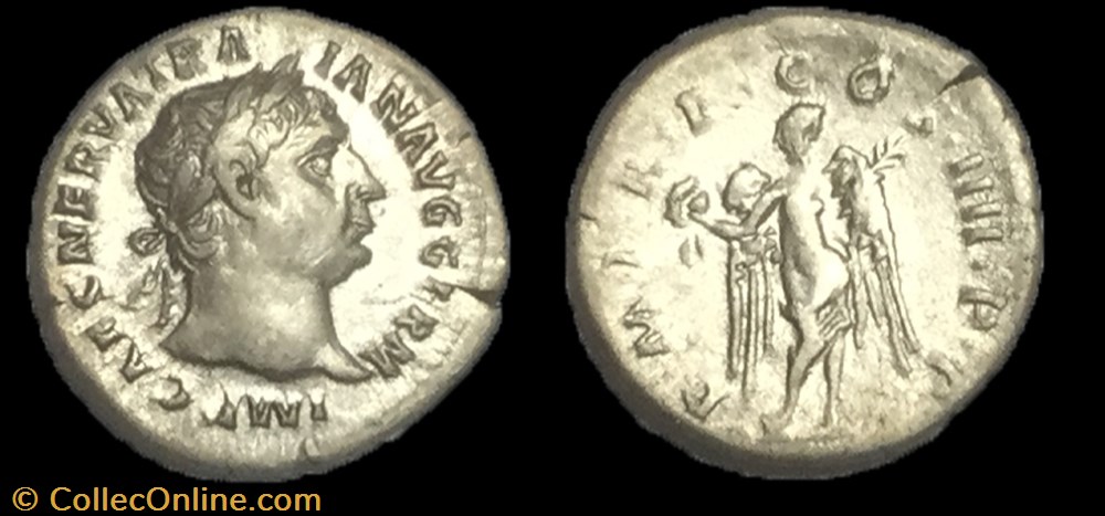 denier Trajan monnaie antique av jc ap romaine denier trajan