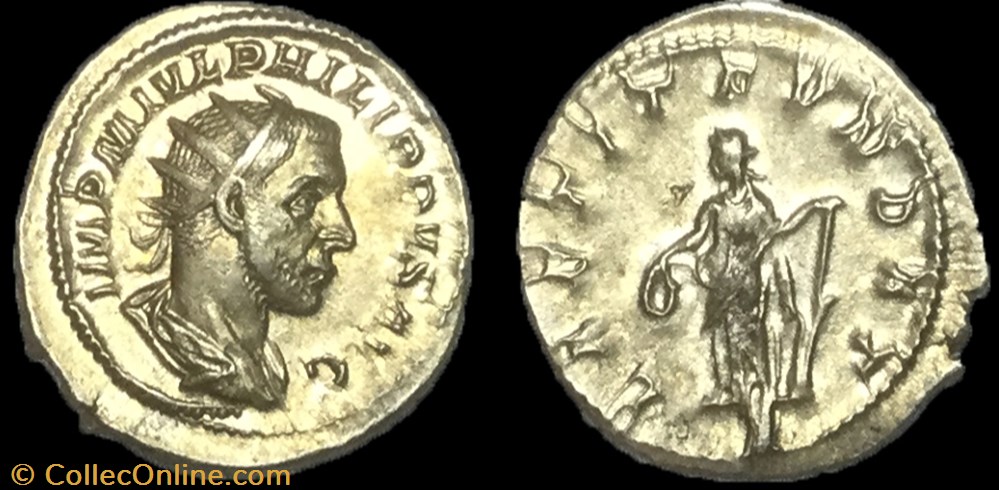 Antoninien PHILIPPE Ier L'ARABE monnaie antique av jc ap romaine antoninien philippe ier arabe