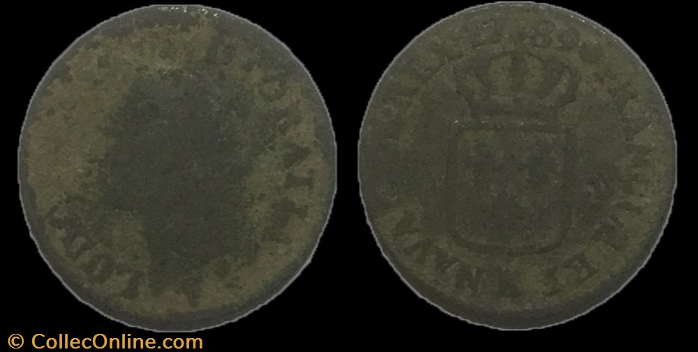 Sol dit à l'écu Louis XVI 1789 K monnaie france royale sol dit a ecu louis xvi 1789 k