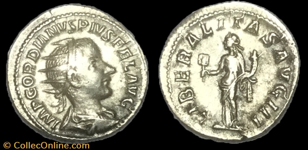Antoninien GORDIEN III monnaie antique av jc ap romaine antoninien gordien iii
