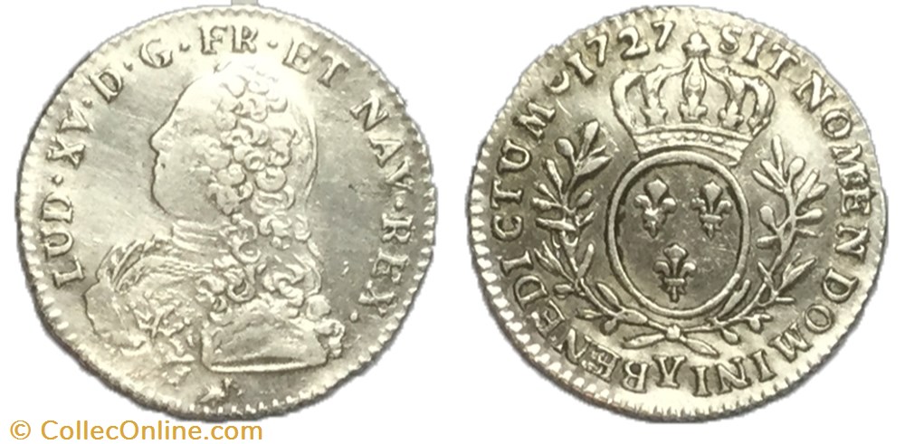 Dixième d'écu dit “aux branches d'olivier” monnaie france royale dixieme ecu dit aux branches olivier